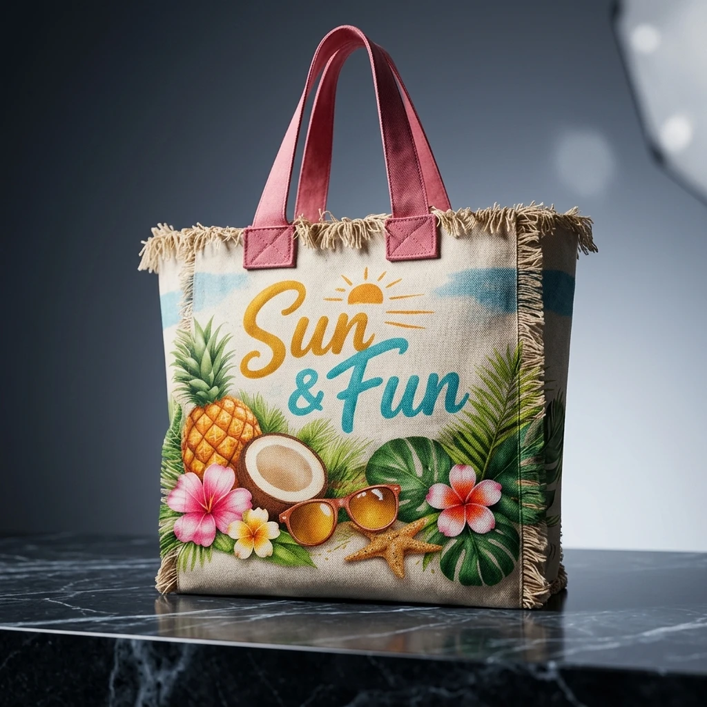 Baumwolltaschen mit  Seitenfalte | Druck-All-Over