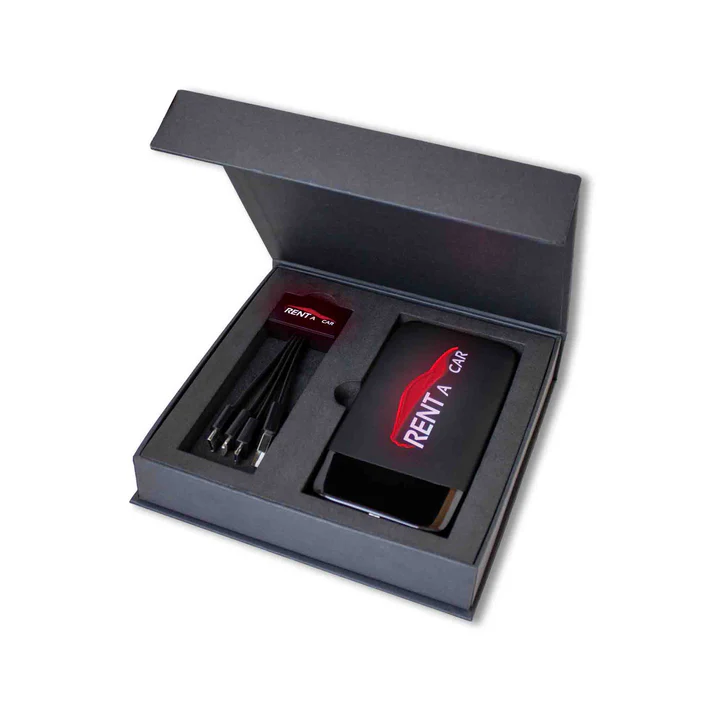 MagSet LED "Style" Powerbank Geschenkset (LED-Logo auf beiden Produkten)