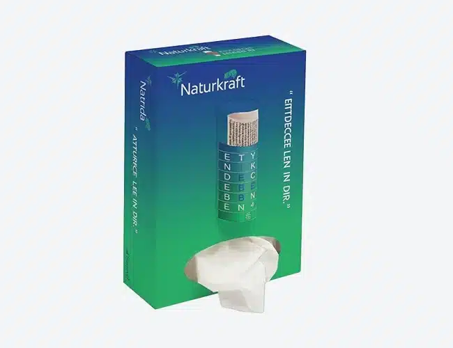 3D Hohe Taschentuchbox – Vertikales Format (200 × 115 × 55 mm)