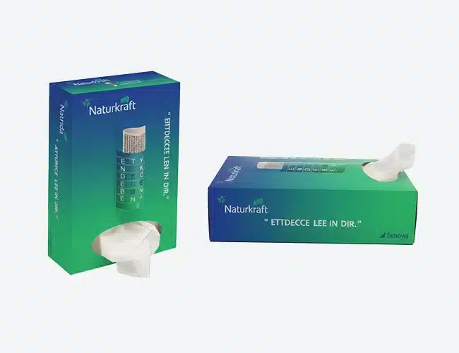 3D Hohe Taschentuchbox – Vertikales Format (200 × 115 × 55 mm)
