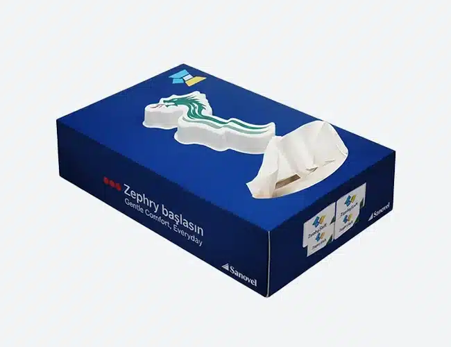 3D Taschentuchbox  – Hochwertige Kosmetiktuchbox (175 × 115 × 55 mm)