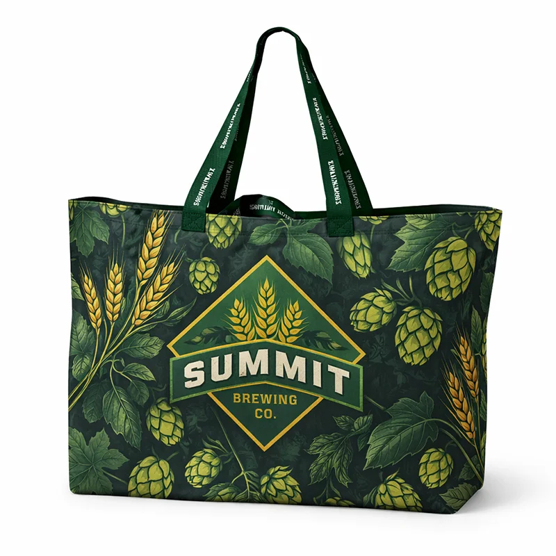 Baumwolltaschen mit  Seitenfalte | Druck-All-Over