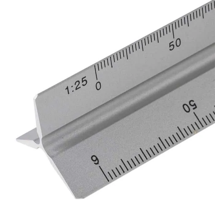 Aluminium-Dreiecklineal 30 cm Tavi