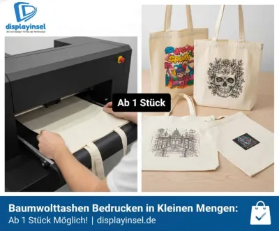 Baumwolltaschen Bedrucken in Kleinen Mengen: Ab 1 Stück Möglich!
