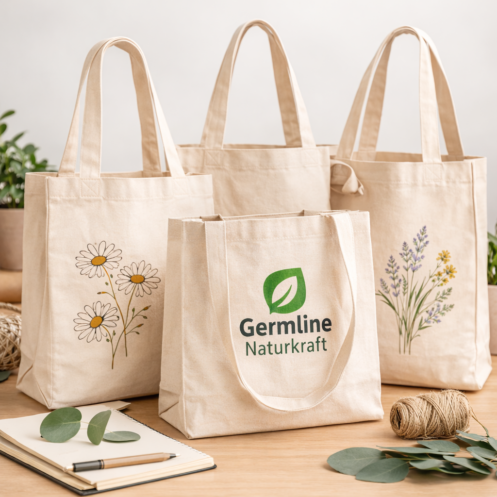 Baumwolltaschen naturfarben
