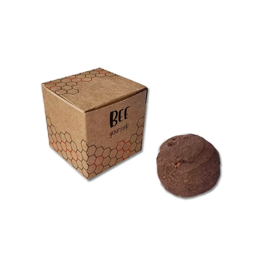 Bee Bomb in der Papierbox – Samenbombe in Geschenkbox