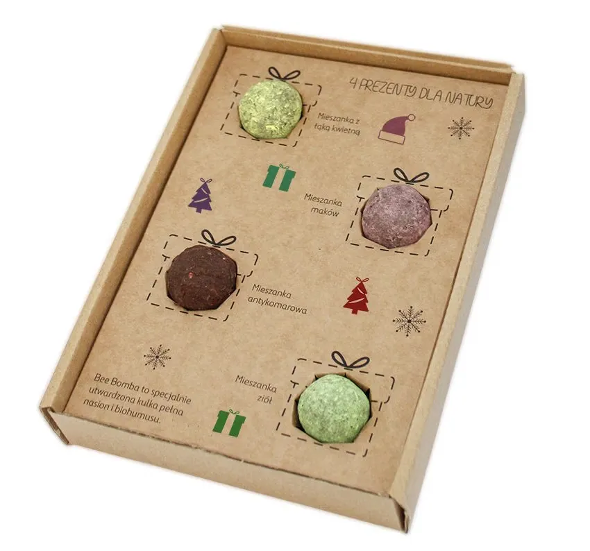 Bee Bombs 4er-Set in Geschenkbox