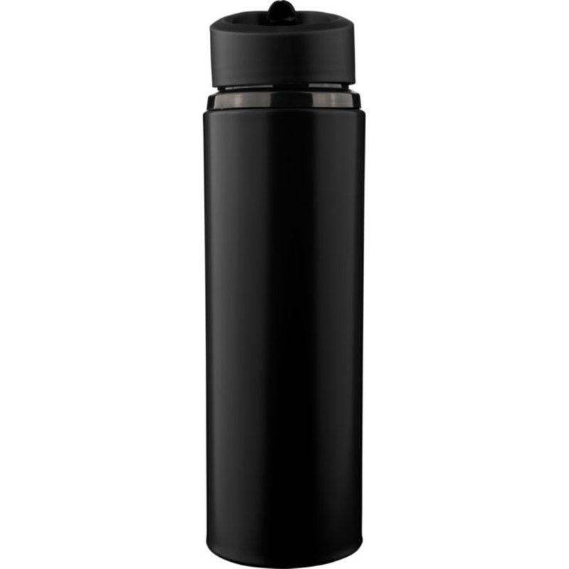 Trinkflasche Zeno aus recyceltem Edelstahl 750 ml mit Trinkhalm