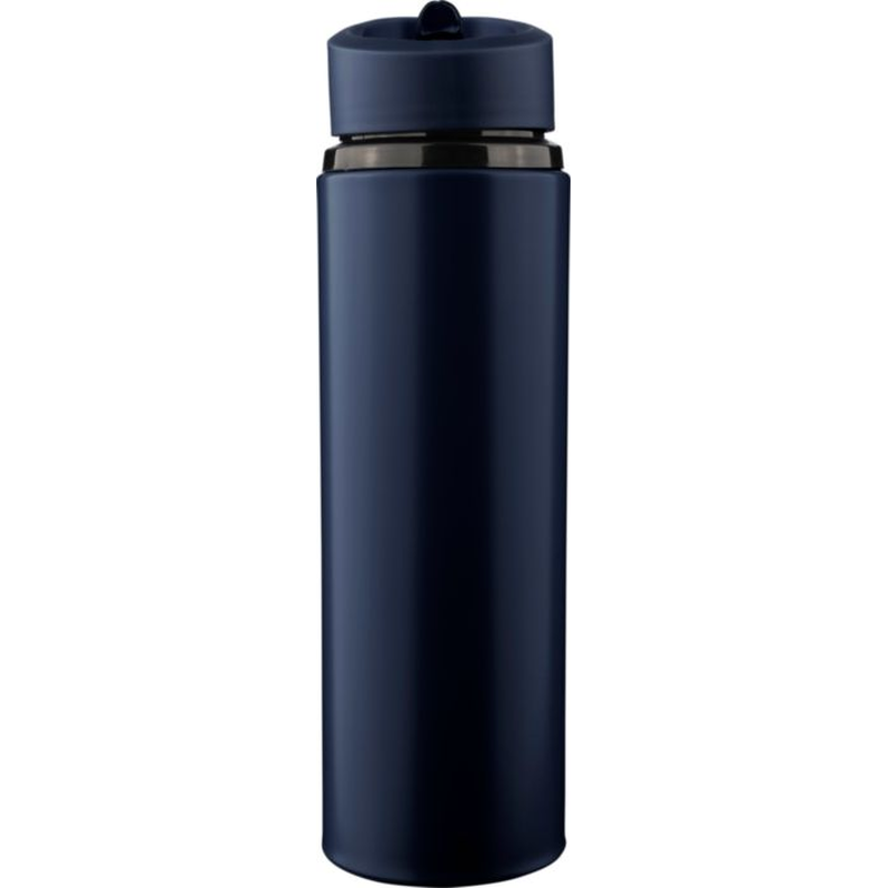 Trinkflasche Zeno aus recyceltem Edelstahl 750 ml mit Trinkhalm