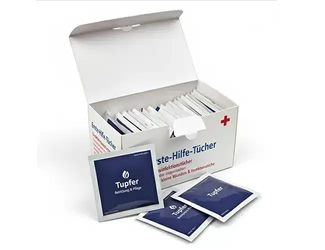 Boxed Antiseptische Feuchttücher 25 Stück (125 × 70 × 70 mm)