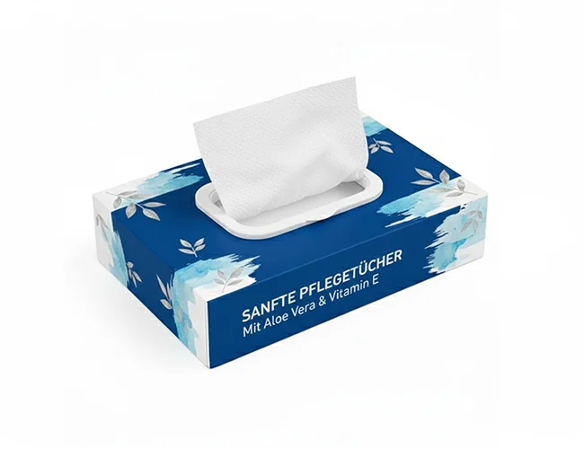 Boxed Feuchttücher (150 × 105 × 35 mm)