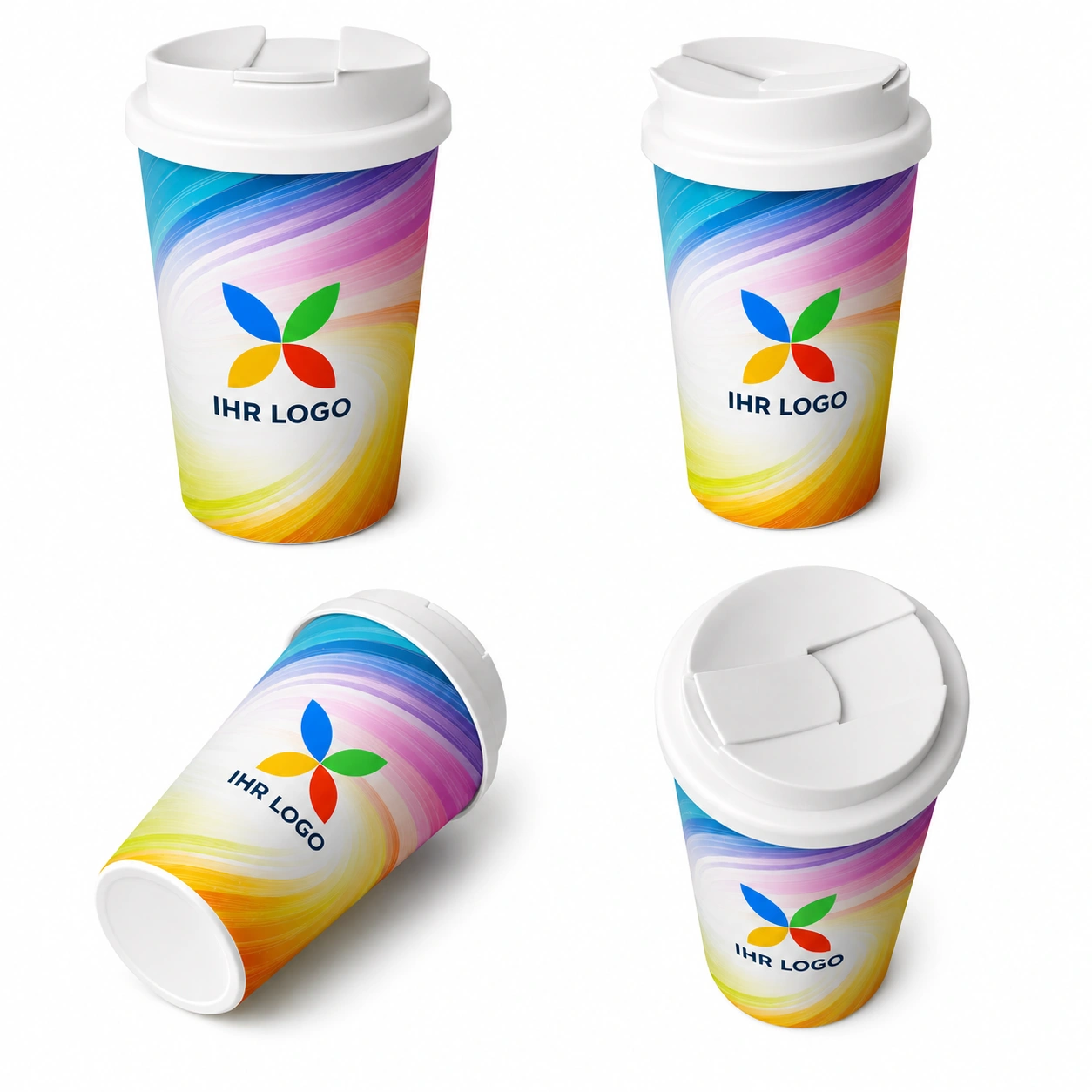 Brite-Americano® Eco 350 ml Isolierbecher mit auslaufsicherem Deckel