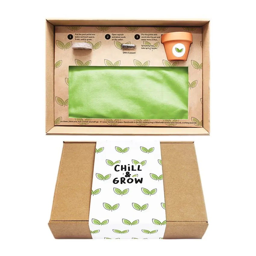 Chill & Grow Geschenkset – Entspannung und Pflanzenzucht in einem Set