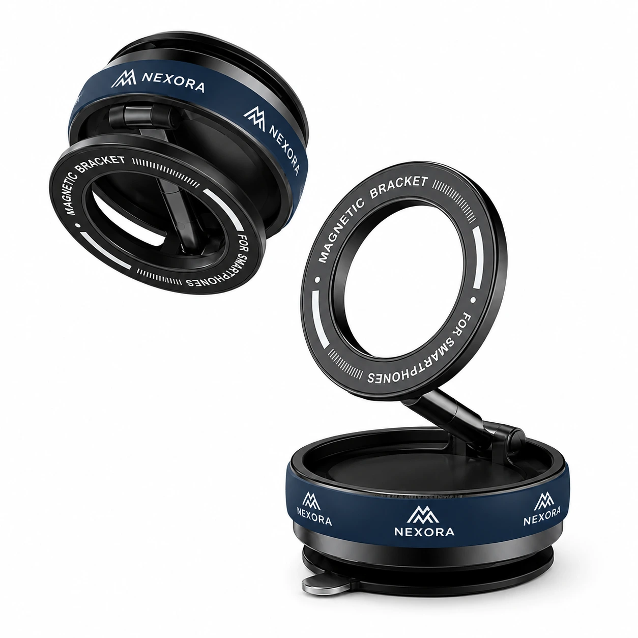 MagHolder® Silicone – MagSafe Handyhalterung mit Vakuum-Saugnapf und Silikonband