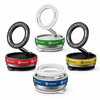 MagHolder® Silicone – MagSafe Handyhalterung mit Vakuum-Saugnapf und Silikonband
