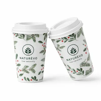 Ripple Papierbecher / Corrugated Cup