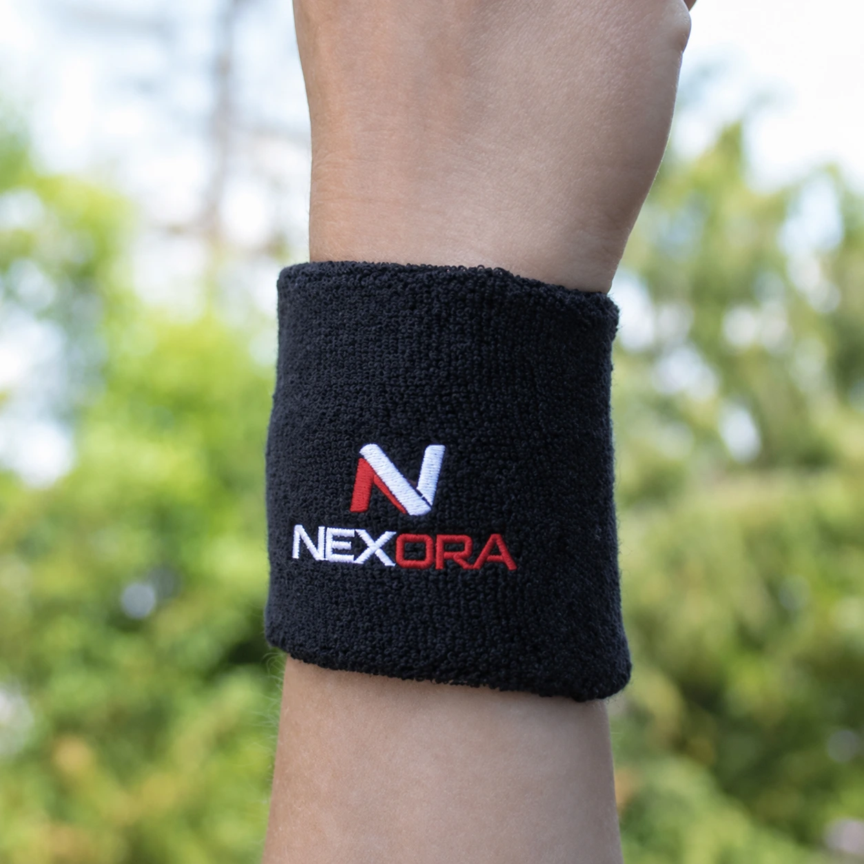 MagSport® Sweatband – Schweißband aus Baumwolle mit Logo-Stickerei
