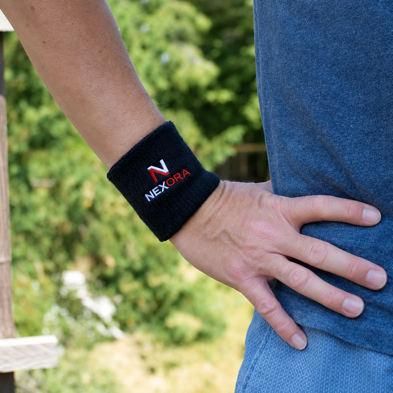 MagSport® Sweatband – Schweißband aus Baumwolle mit Logo-Stickerei