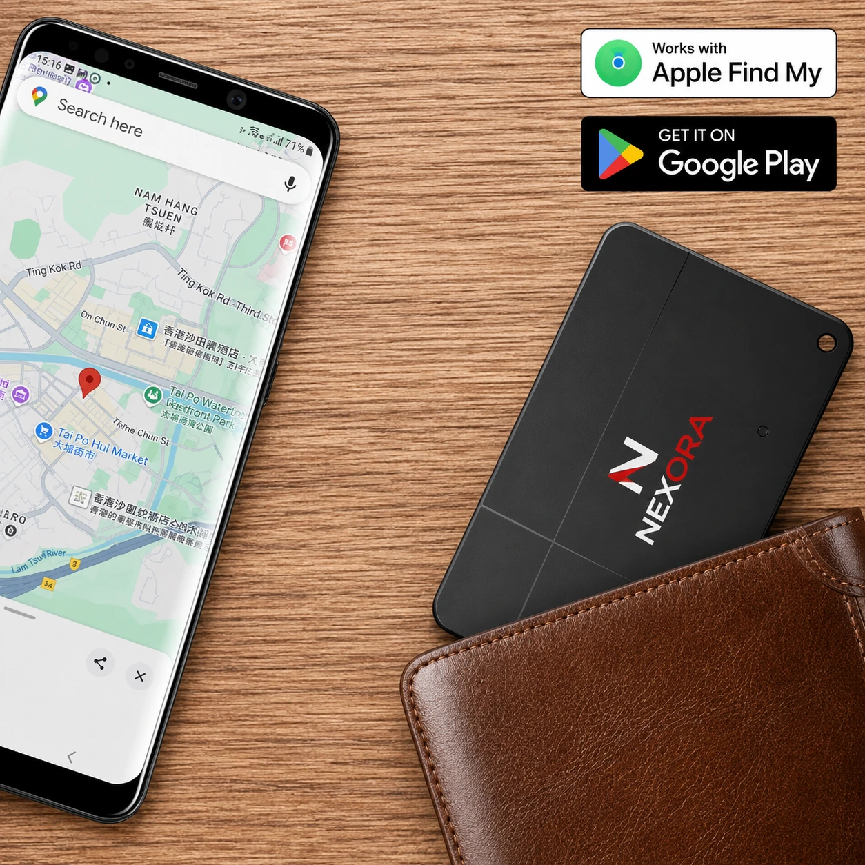 DualTag® Card Mili – Wiederaufladbarer Bluetooth-Karten-Tracker mit Apple Find My & Google Find My Device