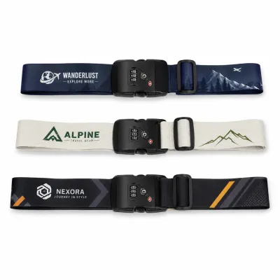 MagBelt® Luggage – Individuell bedruckbares Koffergurt mit Sicherheitsschnalle