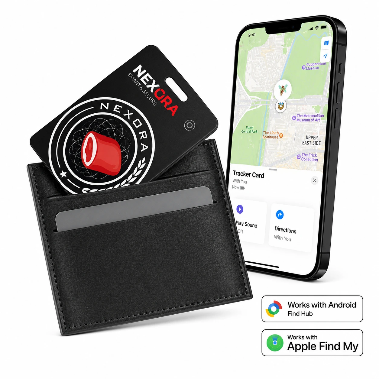 DualTag® Card Classic – Bluetooth-Tracker im Kreditkartenformat mit Apple Find My & Google Find My Device