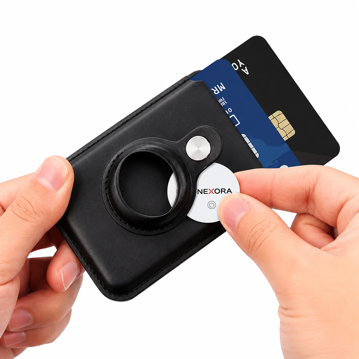 DualTag® MagSafe Card Holder – Kartenetui mit integriertem DualTag-Fach