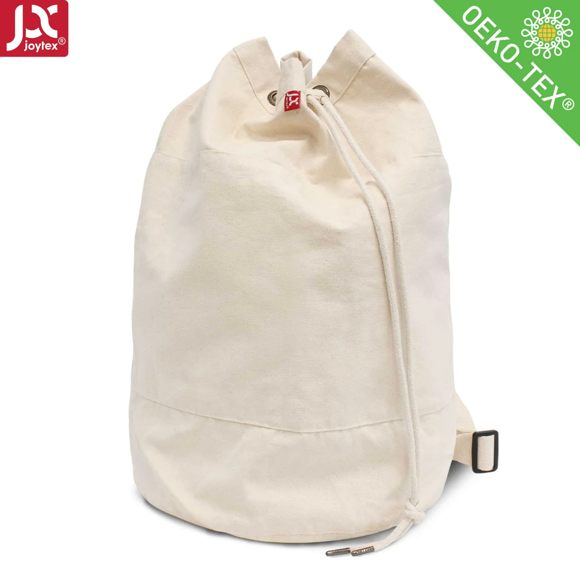 CORFU – Canvas-Rucksack mit Kordelzug und verstellbarem Schultergurt (30 x 50 cm)