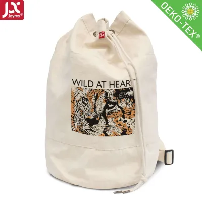 CORFU – Canvas-Rucksack mit Kordelzug und verstellbarem Schultergurt (30 x 50 cm)