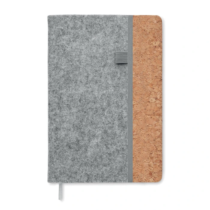 DIN A5 Notizbuch RPET-Filz CORKBOOK