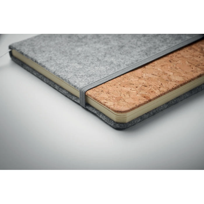 DIN A5 Notizbuch RPET-Filz CORKBOOK