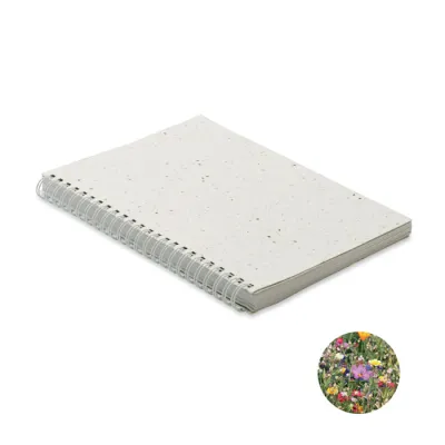 DIN A5 Notizbuch Samenpapier SEED RING
