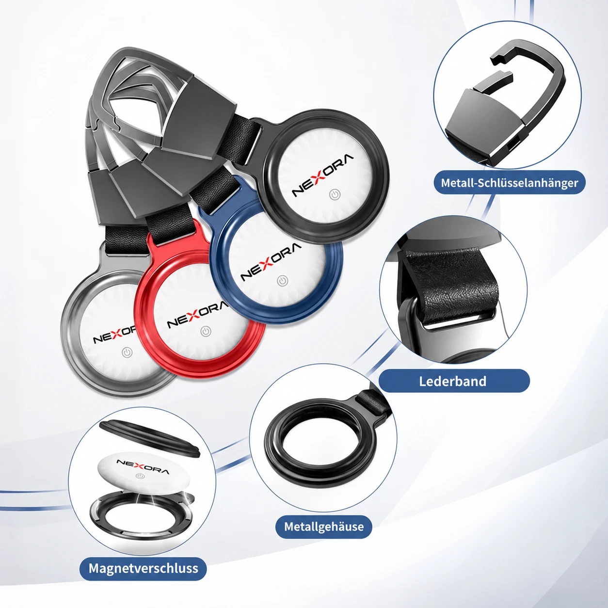 DualTag® Metal Gadget – Premium Schlüsselanhänger mit Metallgehäuse für DualTag
