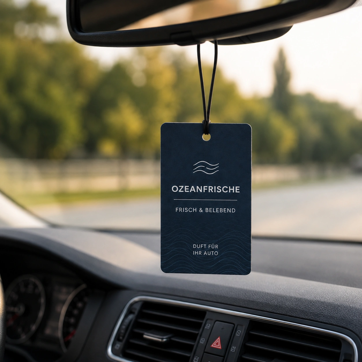 Duftbaum mit individuelle Verpackung, Infokarte