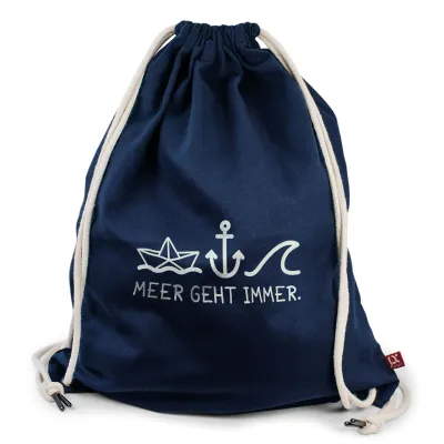 DURBAN – Canvas-Rucksack mit Kordelzug und Metallösen (40 x 50 cm)