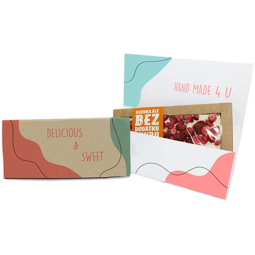 Eco Choco Small 53 g – Handgemachte Bio-Schokolade im Werbeschuber