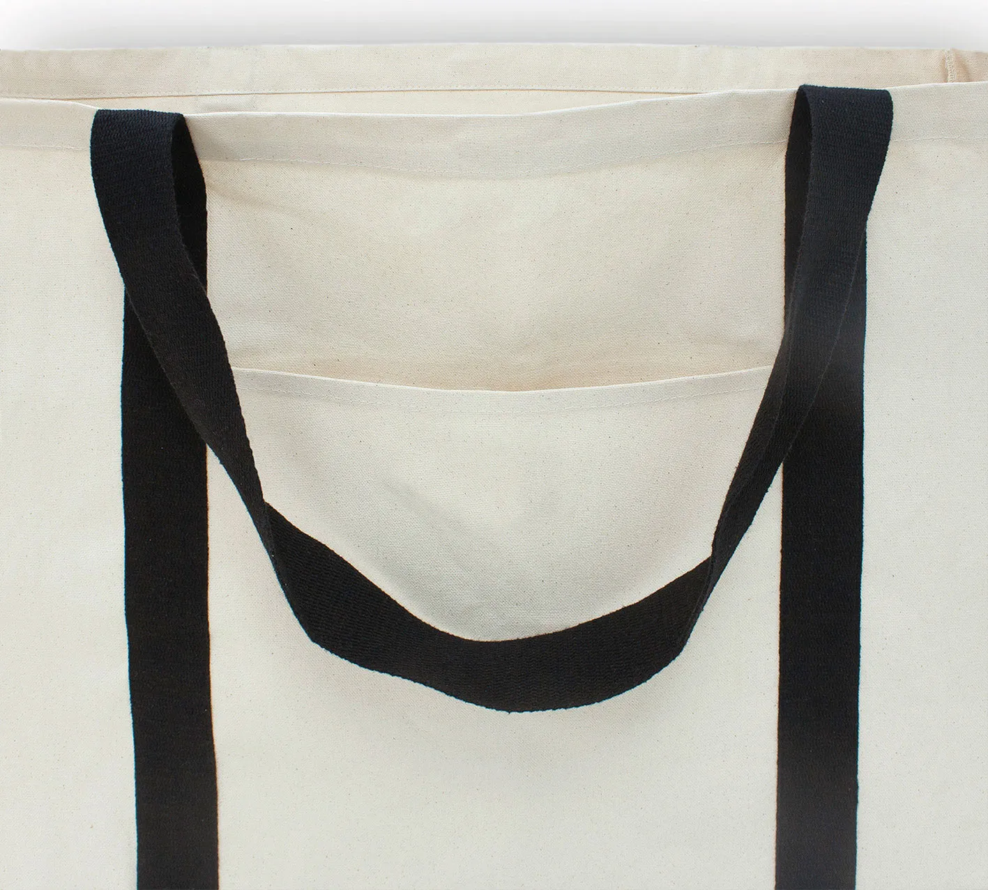 MARBELLA – Große Canvas-Tasche mit Boden- und Seitenfalte sowie Fronttasche (60 x 50 cm)