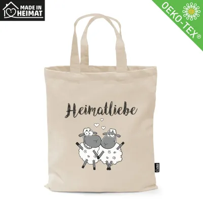 MONSCHAU – Baumwolltasche mit kurzen Henkeln, Made in der Heimat (38 x 42 cm)