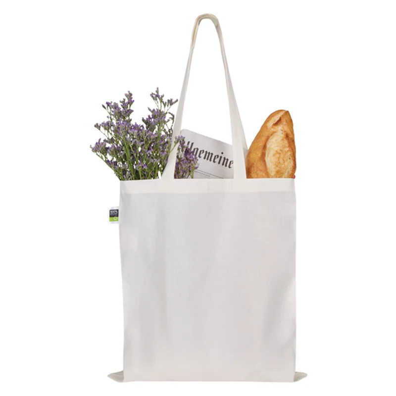Fairtrade-Baumwolltasche Lange Henkel