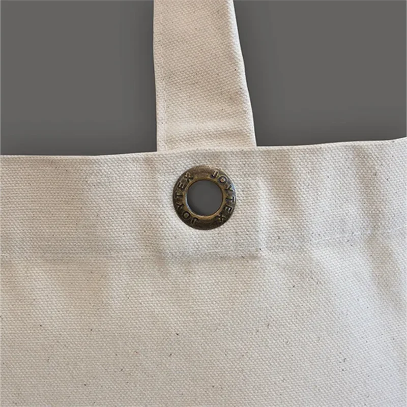 MACAU – Canvas-Tasche mit Boden- und Seitenfalte sowie Metallösen