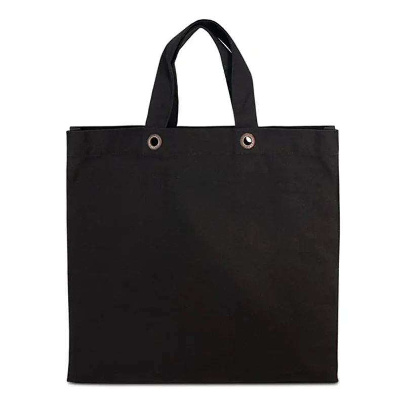 MACAU – Canvas-Tasche mit Boden- und Seitenfalte sowie Metallösen