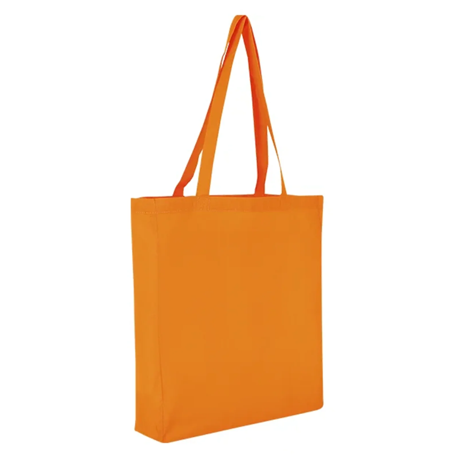 Baumwolltasche CLASSIC mit zwei langen Henkeln, Boden- und Seitenfalte