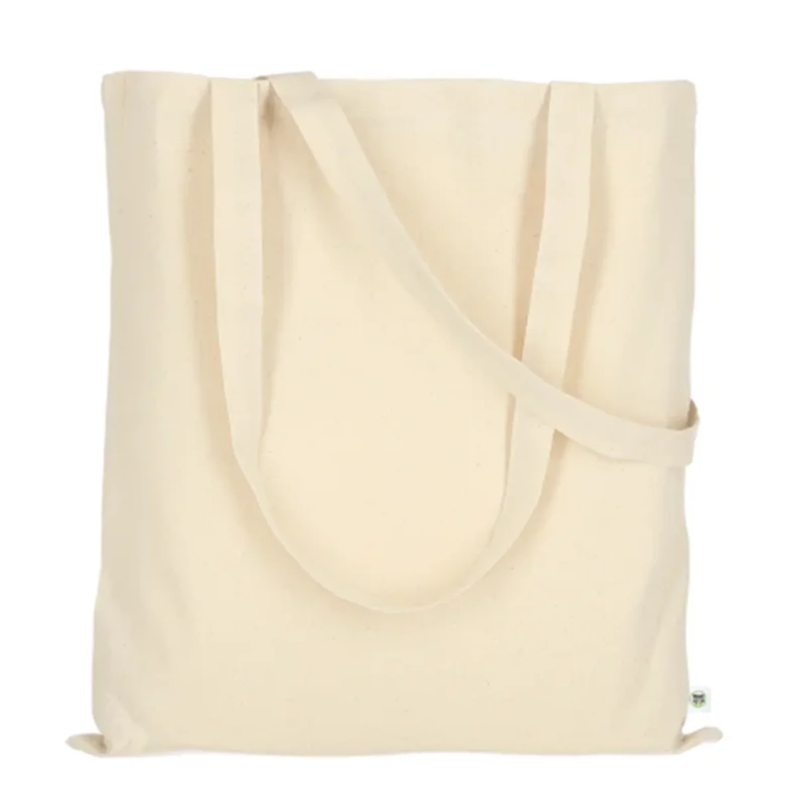 Tasche mit zwei langen Henkeln aus Organic-Baumwolle