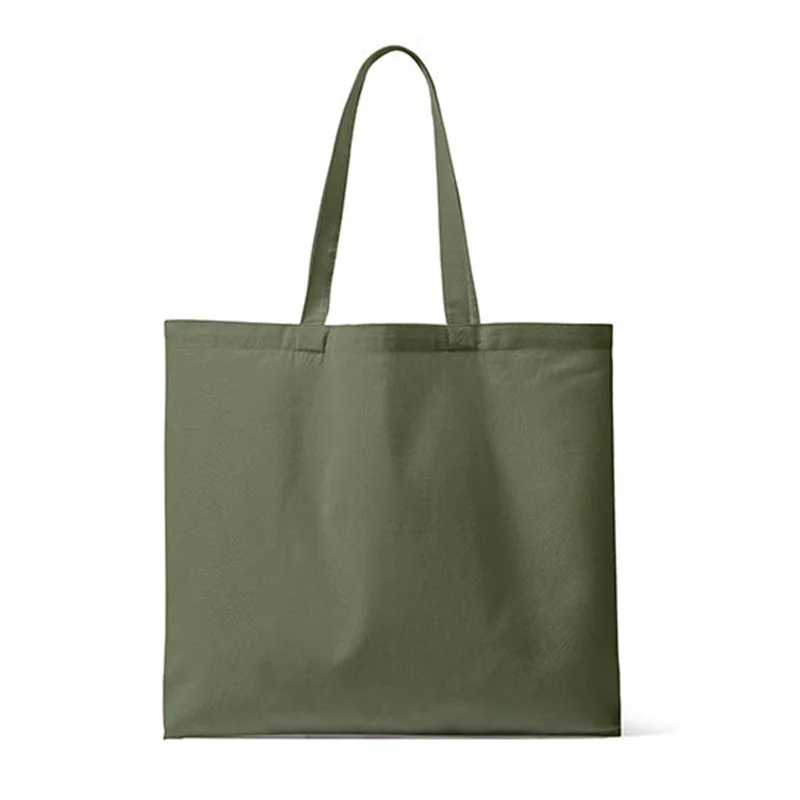 Organic Canvas Carrier Bag Medium Long Handle London 02