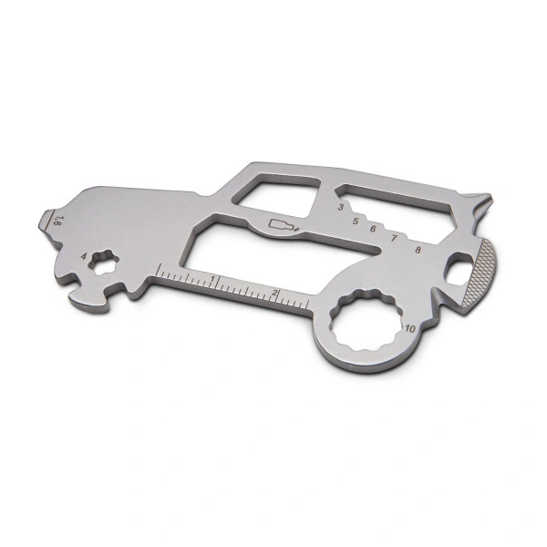 Schlüsselanhänger aus Metall, ROMINOX Car Multifunktionstool mit Ihrem Logo