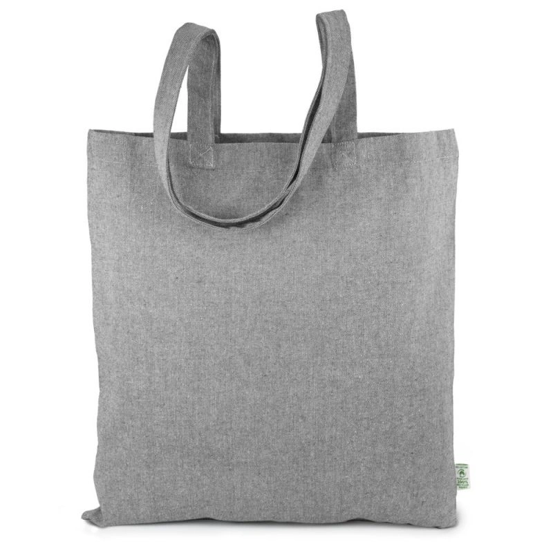 FREIBURG – Tragetasche aus recycelter Canvas-Baumwolle mit langen Henkeln (38 x 42 cm)