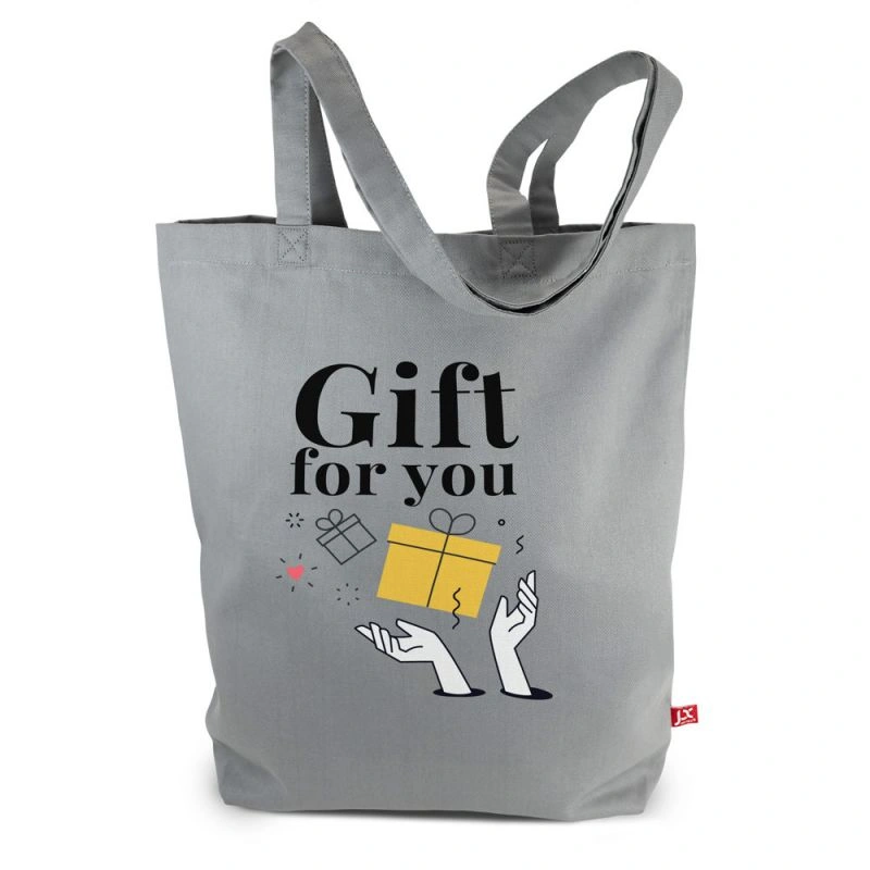 MELBOURNE – Canvas-Tasche mit Bodenfalte und langen Henkeln (38 x 42 cm)