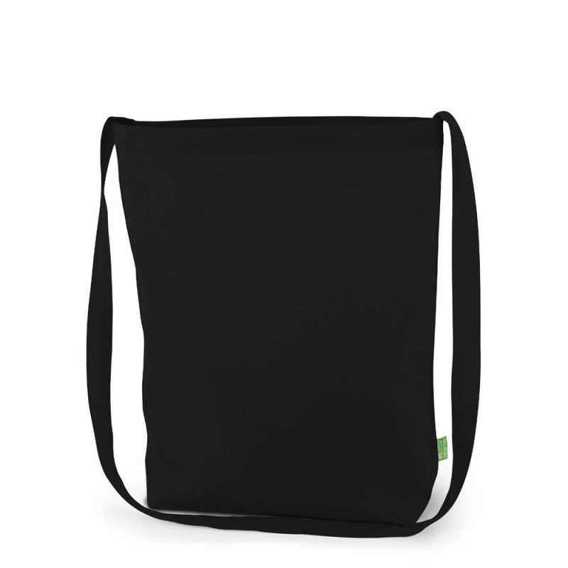KOBLENZ – Bio-Baumwolltasche mit einem langen Umhängegurt (38 x 42 cm)