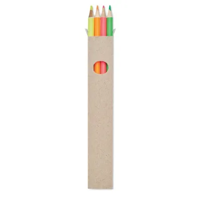 4 Textmarker-Buntstifte BOWY