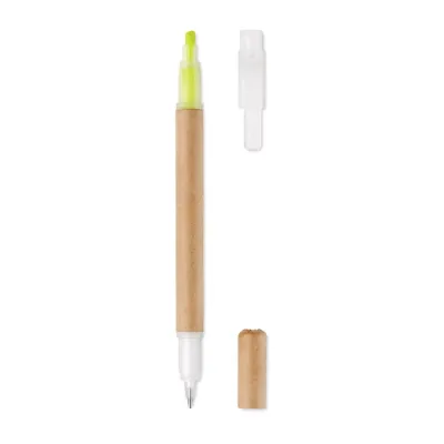 Kugelschreiber mit Textmarker DUO-PAPIER