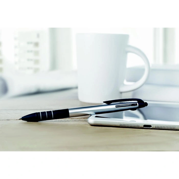 3-Farb-Kugelschreiber/Stylus MEHRSTIFT